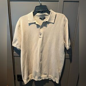 Marciano Light Beige Polo Shirt LARGE Excellent Condition